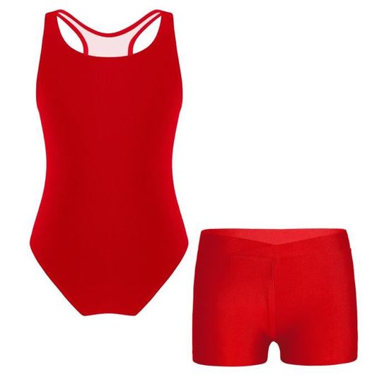 Justaucorps De Danse Pour Fille Avec Short - Sans Manches, Strass Brillants, âges 5-16 Ans