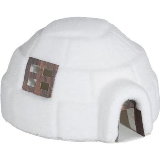 Décoration de noël Igloo en polystyrène Dim L31.5 x 29 x19cm