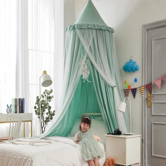Auvent De Lit Pour Enfants à Double Couche Dôe Rond De Princesse Oustiquaire R 920327