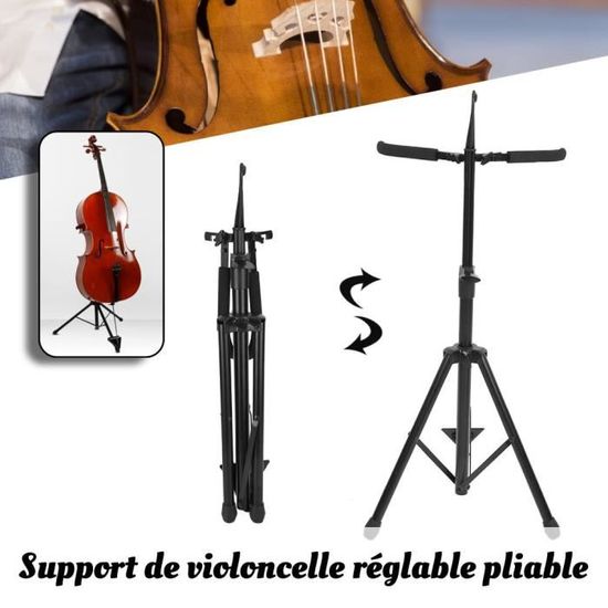 Support de violoncelle réglable pliable ,support Holder pour
