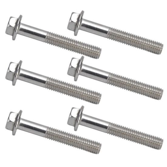 Boulon No 5 Plaqué Zinc à Tête Hexagonale à Filets Grossiers, 3/4 Po X 2 1 2 2 Po