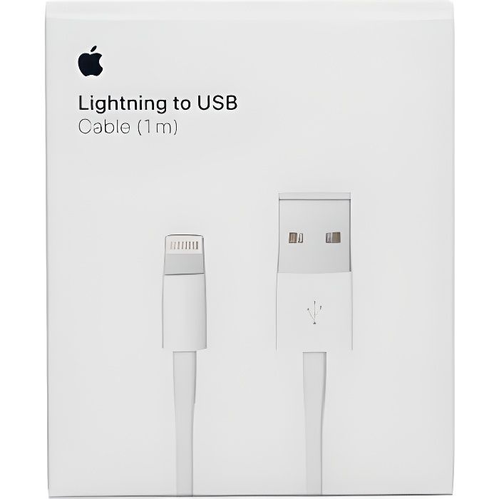 Chargeur Cable USB lightning original iphone X XS XR 8 8 PLUS 7 6 5