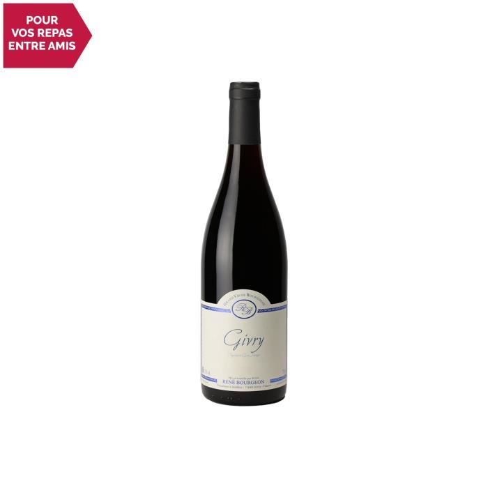 Givry Rouge 2018 - 75cl - Domaine René Bourgeon - Vin AOC Rouge de Bourgogne - Cépage Pinot Noir