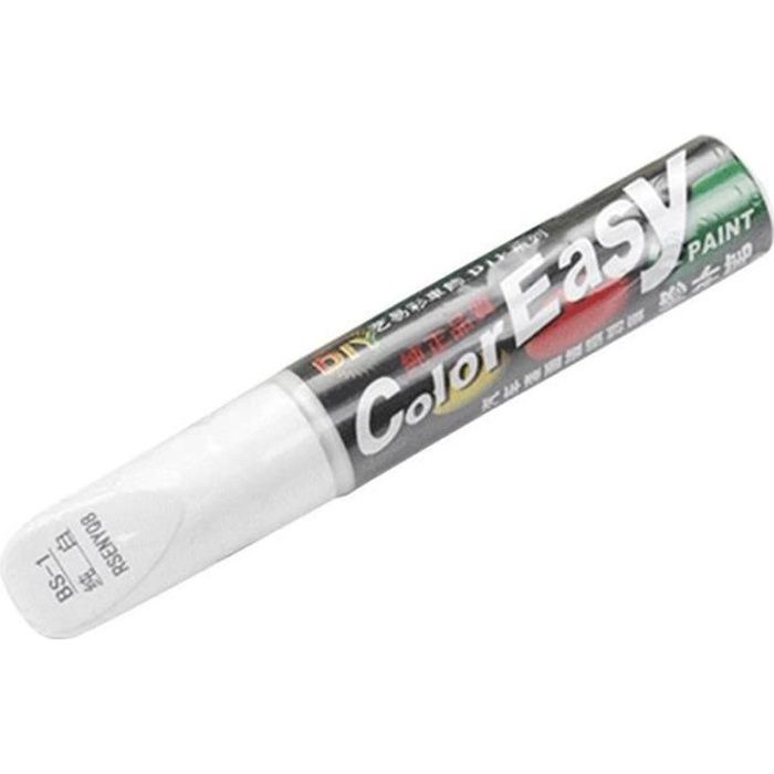 Stylo Peinture Voiture Réparation éraflure Imperméable Dissolvant Rayure Auto # Couleur: Blanc