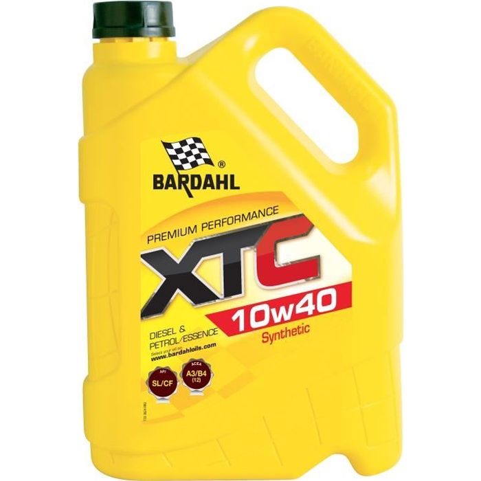 BARDAHL Huile moteur XTC 10W40 - Bidon de 5 L