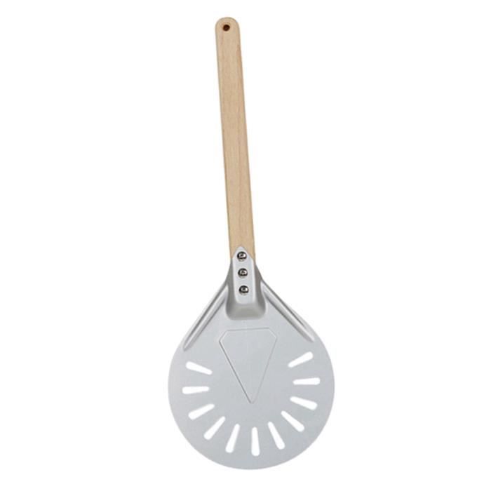 En aluminium Tournant Pelle À Pizza Paddle 7/8/9 pouces avec Manche En Bois En Plein Air Four À Pizza Accessoires 7 pouces 60 cm