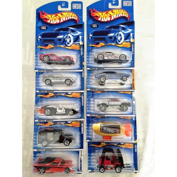 Hot Wheels lot de 10 voitures moulées sous pression mattel lot (les styles peuvent varier) pas de doublons! VWD4K