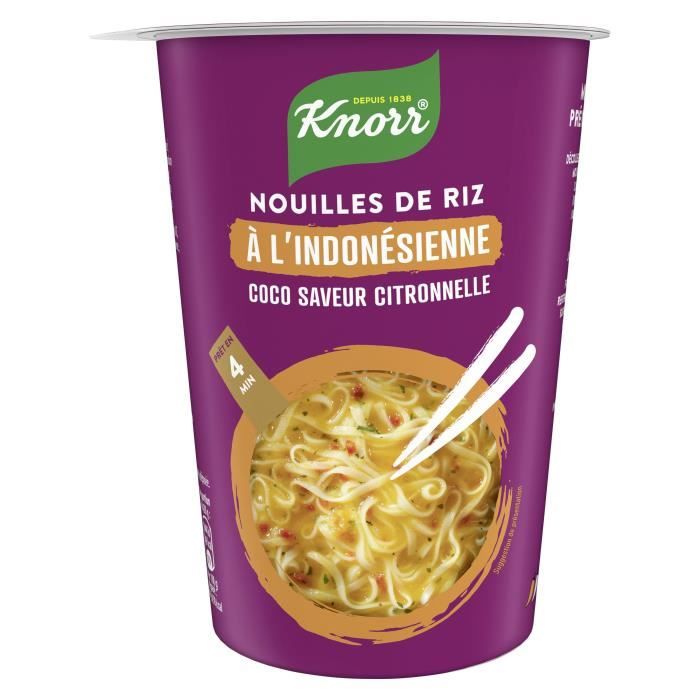 KNORR Nouilles de Riz Indonésienne Coco Citronnelle - 70 g