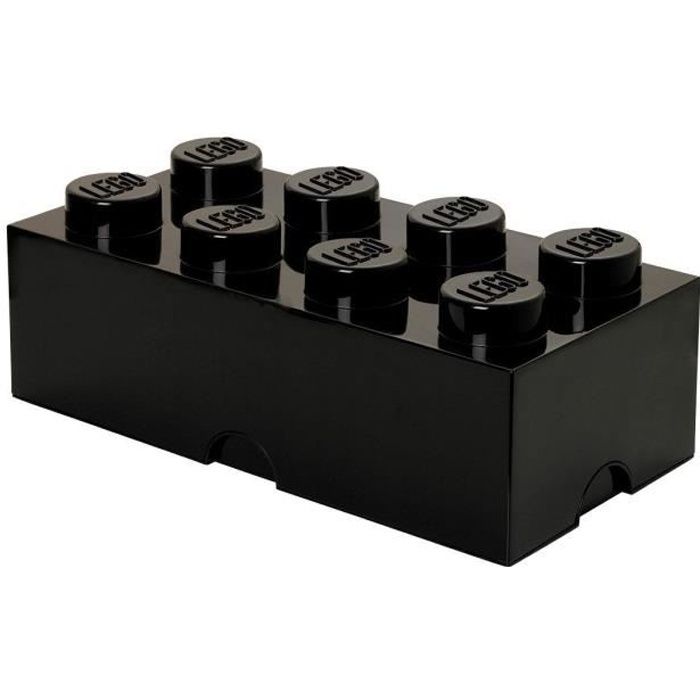 LEGO Brique de rangement - 40041733 - Empilable - Noir
