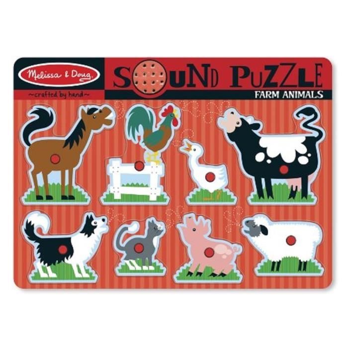 Melissa & Doug - 10726 - Puzzle Sonore - Animaux De Ferme