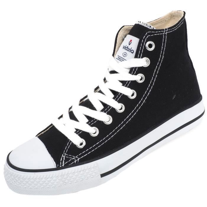 Chaussures mid toile Vintage mid noir