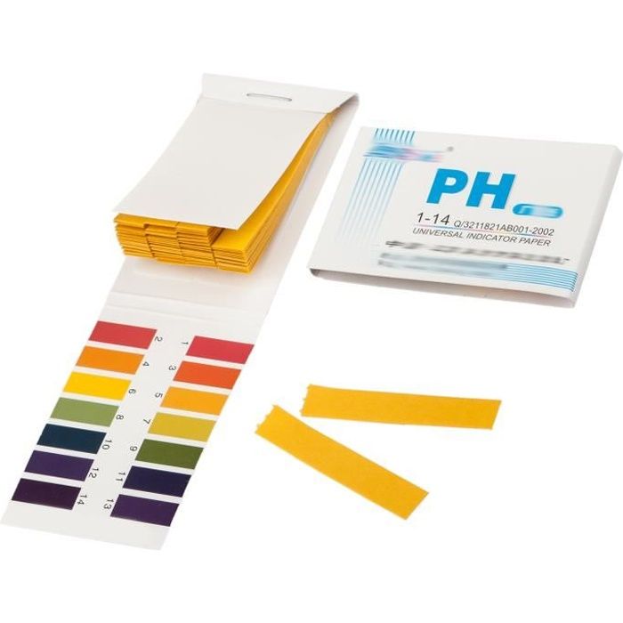 TRIXES Livret de 80 Bandes de Papier Tournesol Litmus pH 1 à 14