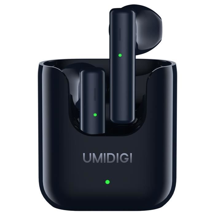 Ecouteurs Sans Fil UMIDIGI AirBuds U TWS avec Étui de Charge Bluetooth 5.1 Noir
