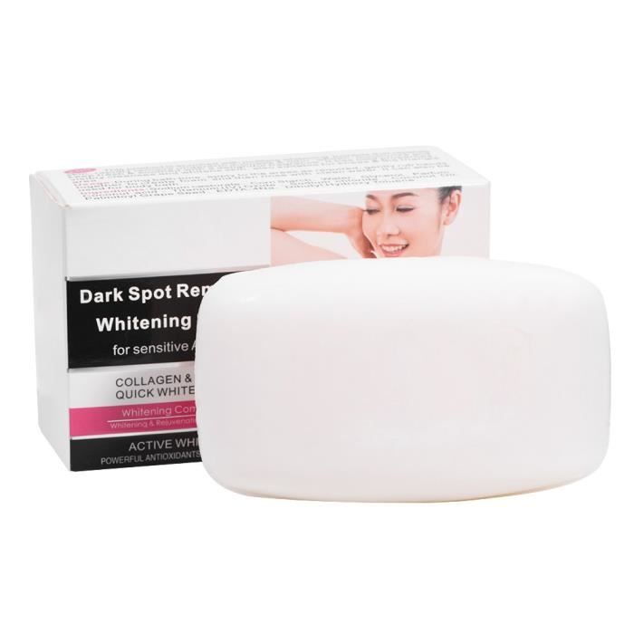 Ingrédients naturels savon blanchissant Action anti-âge éclaircissante et exfoliante pour le corps à base d’huile de-Peau propre en