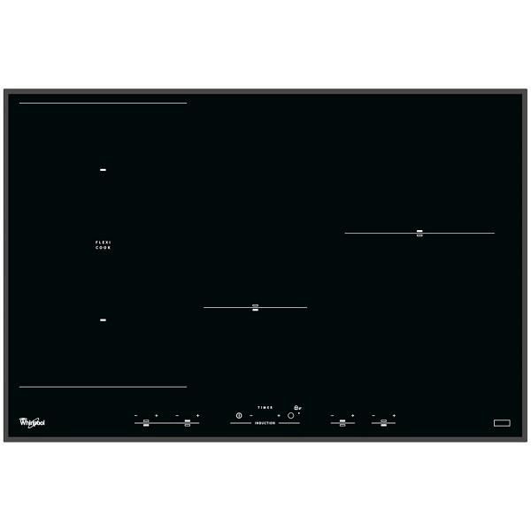 ACM938BA WHIRLPOOL Table à induction 77 cm, 4 zones avec booster (1 Flexi Cook), Commandes sensitives 6TH SENSE, Cadre biseauté (...