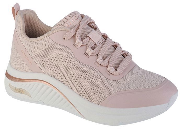 Skechers Baskets Femme - SKECHERS - Arch Fit S-Miles - Beige - Tissu - Talon Plat