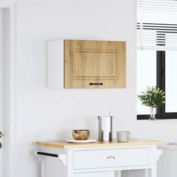 Moderne Buffet cuisine - Armoire de cuisine fixé au mur - Kalmar - chêne artisanal bois dingénierie @@2372
