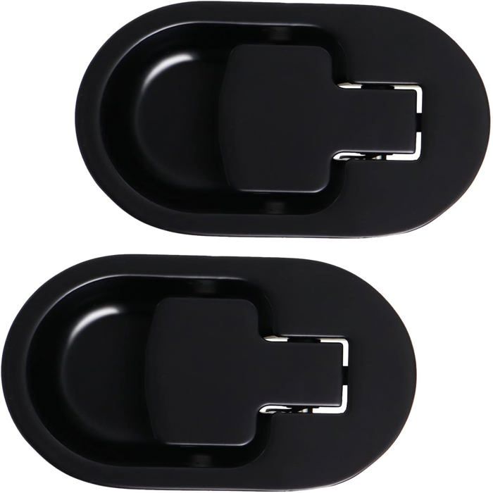 Boucle de canapé - Poignée de rechange - 110 x 68 x 38 mm - Noir - Lot de 2