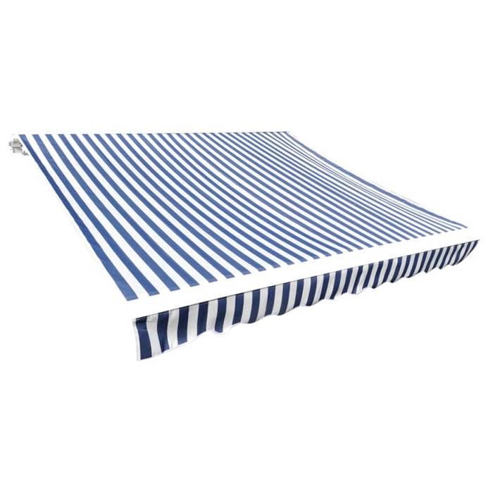 Toile dauvent - vidaXL - Bleu et blanc - 4x3 m - Résistante aux UV