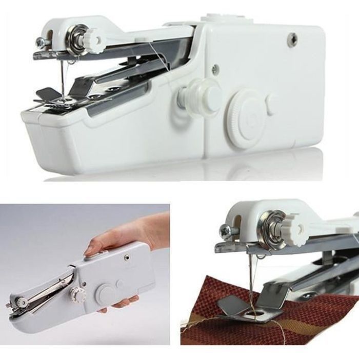 - Mini machine à coudre à main portative - 9 points - Blanc YYV - Yyv