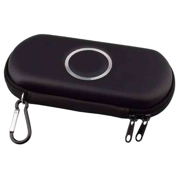Étui rigide Portable pour jeu PSP 1000 2000 3000 housse de protection à fermeture éclair support de po - vue 2