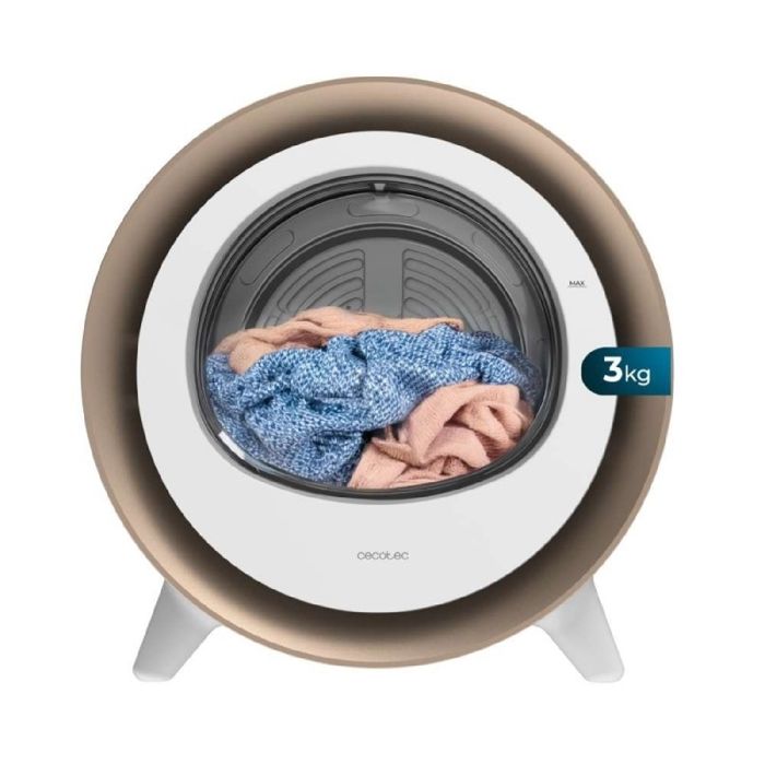 Cecotec Sèche-linge compact à évacuation 3 kg Bolero DressCode Dry 3500V Gold 8 programmes classe A séchage automatique intellige - Cecotec