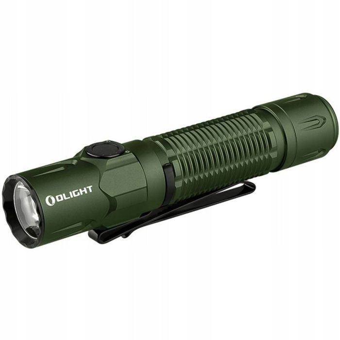 Olight Warrior 3S — Lampe torche LED vert olive puissante et compacte alimentation sur batterie Olight Warrior 3S — Lampe torche LED vert olive puissante et compacte alimentation sur batterie