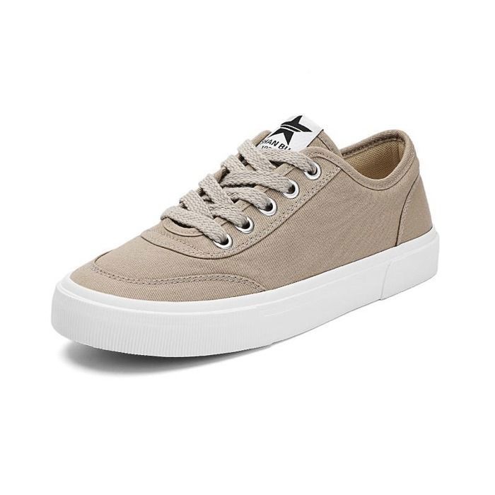 INSFITY Baskets Homme Ville en Toile Casual Sneakers Basse Chaussures Légères Respirantes Confortables - Kaki