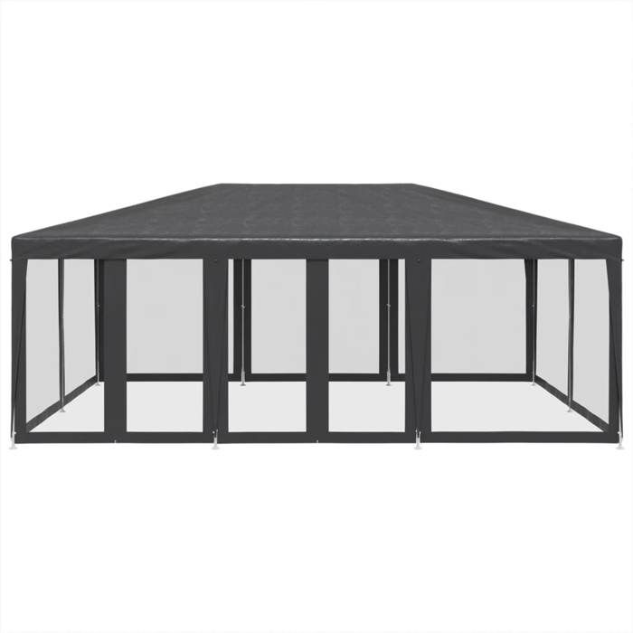 VENTE-FLASH Tente de fête avec 10 parois latérales maille anthracite 6x4 mavec manuel de montage（64607947）VIDAXL