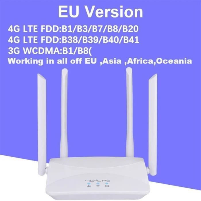 KuWFi Routeur 4G SIM (MC8), Box 4G LTE, Routeur Mobile 4G WiFi Portable, Modem 4G Débit 150Mbps, Hotspot 4G, Partage WiFi jusqu'à 10 appareils, Batterie Rechargeable 5200 mAh