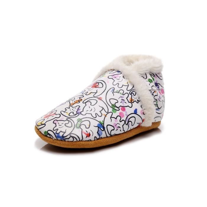 Chaussures Berceau Bébé En Daim Bleu Marine Véritable - Taille UK 2.5 (EU 18)