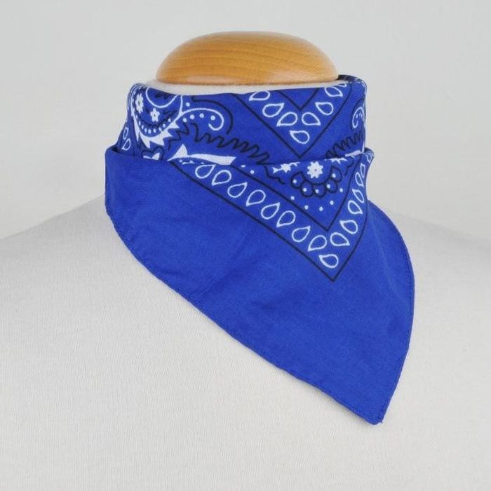 Foulard bandana bleu