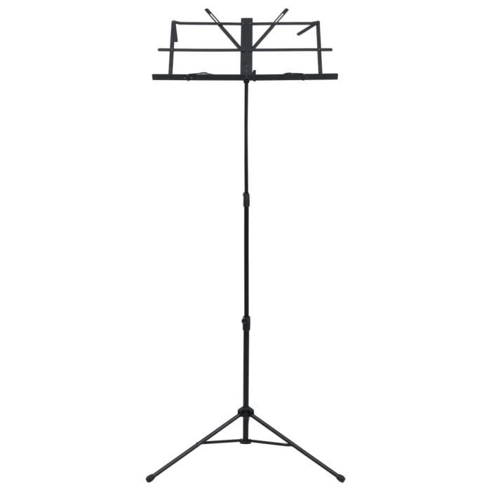 Pupitre à Musique K&M 10052 Noir - Réglable 64-150cm, Trépied Métallique Stable Pour Musicien