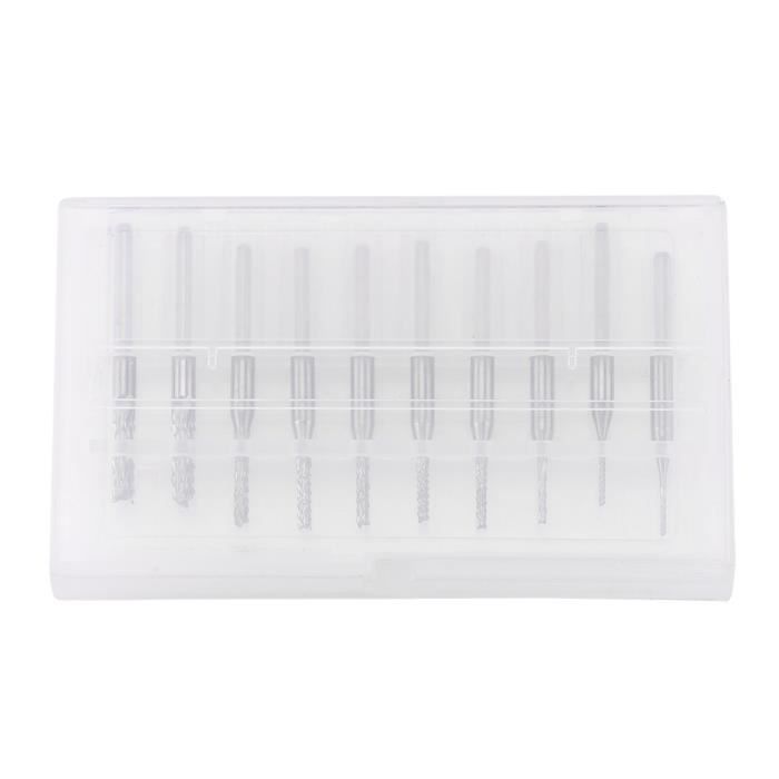 Anawakia 10 pcs PCB Fraises Rotatives Carbure Fin Moulin Gravure Bits
