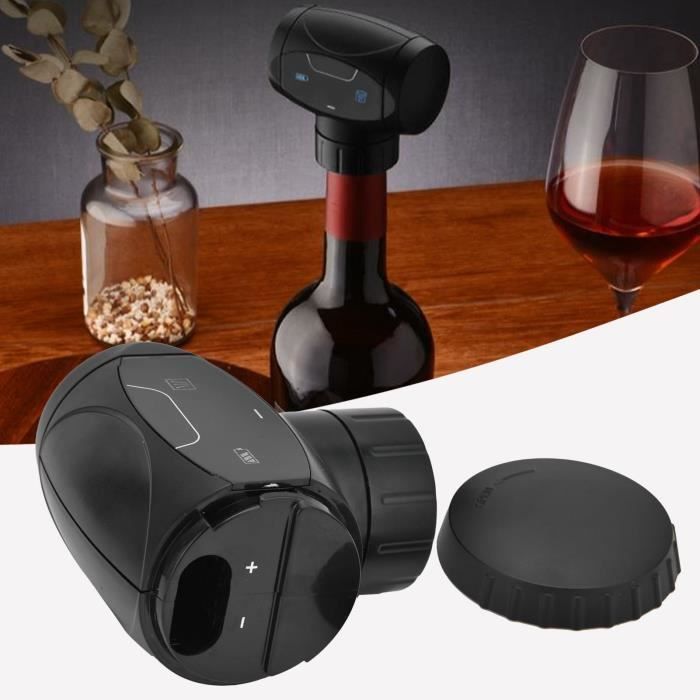 Pompe à Vin Vacu Vin - Blanc - Avec Bouchon Vide Air - Garde Le Vin Frais Jusqu'à 10 Jours