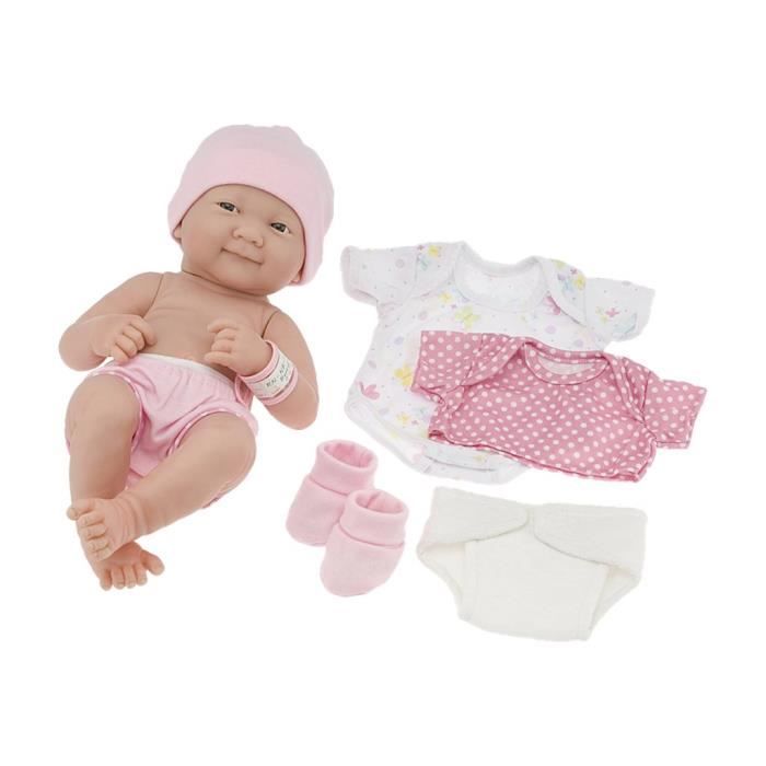 Coffret Nouveau Né - JC Toys - La Newborn - Poupon 36 cm - Mixte - Rose