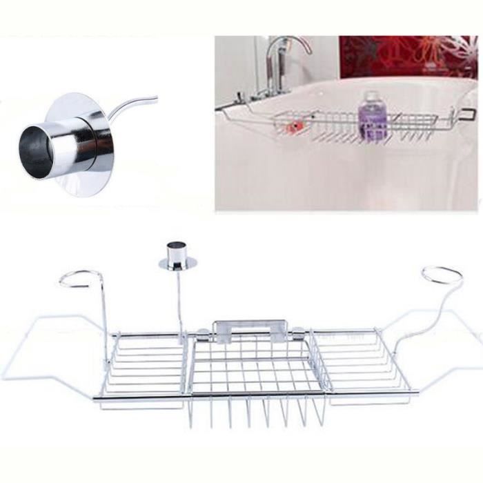 Etagere De Baignoire En Acier Inoxydable Pour Salle De Bain Aim Achat Vente Porte Accessoire Etagere De Baignoire En Acier Cdiscount