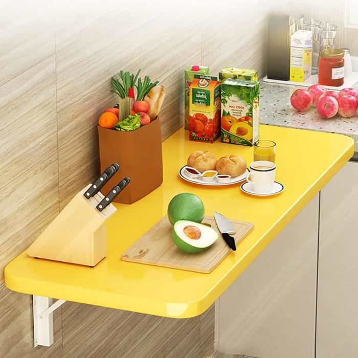 Table Murale Rabattable Table Pliante Cuisine En Bois, Table Pliante ...