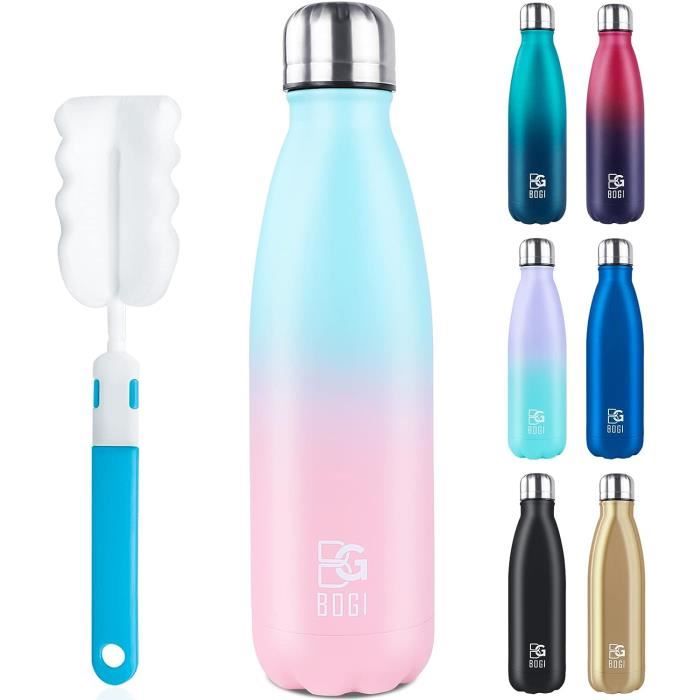Insulated Water Bottle Double Wall Vacuum Stainless Steel Bottle Leak ...