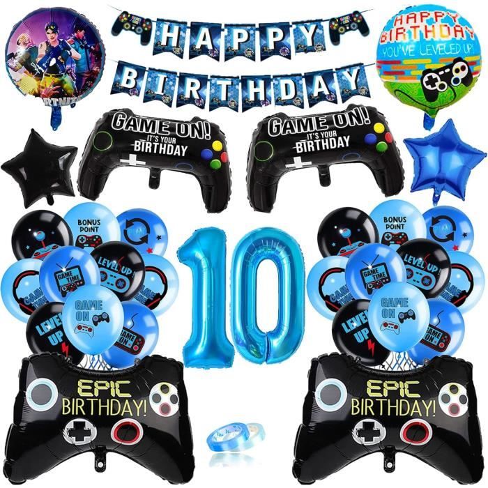 12 Ballons Déco Anniversaire Bleu, Ballon Anniversaire 12 Ans Garçon Fille, Guirlande Joyeux