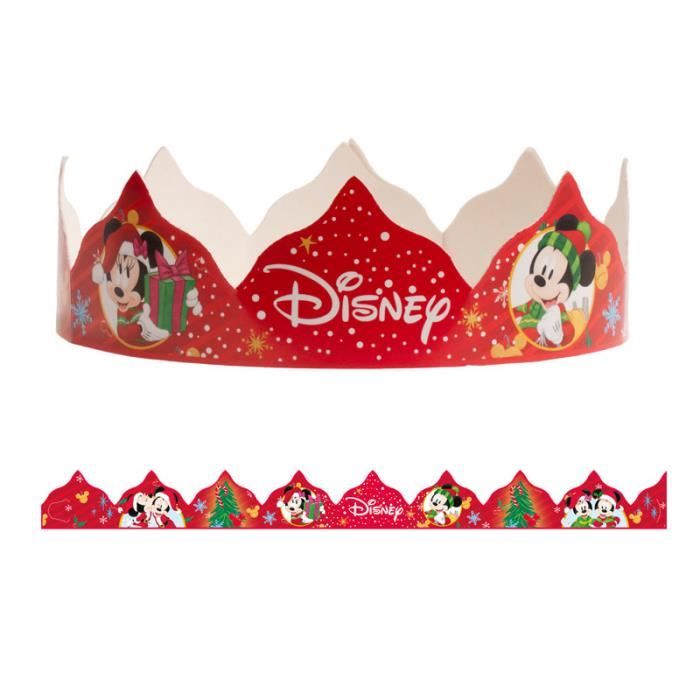 Lot de 4 Couronne de galette des rois Mickey & Minnie Disney - Epiphanie  Feve Fete - Cdiscount Maison