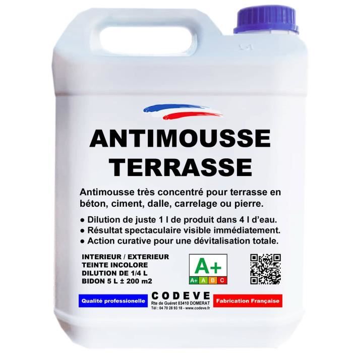 Antimousse Terrasse - Pot 5 L - Codeve Bois