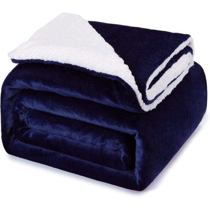 Couverture polaire pour lit et canapé 150x200cm, grande couverture pour