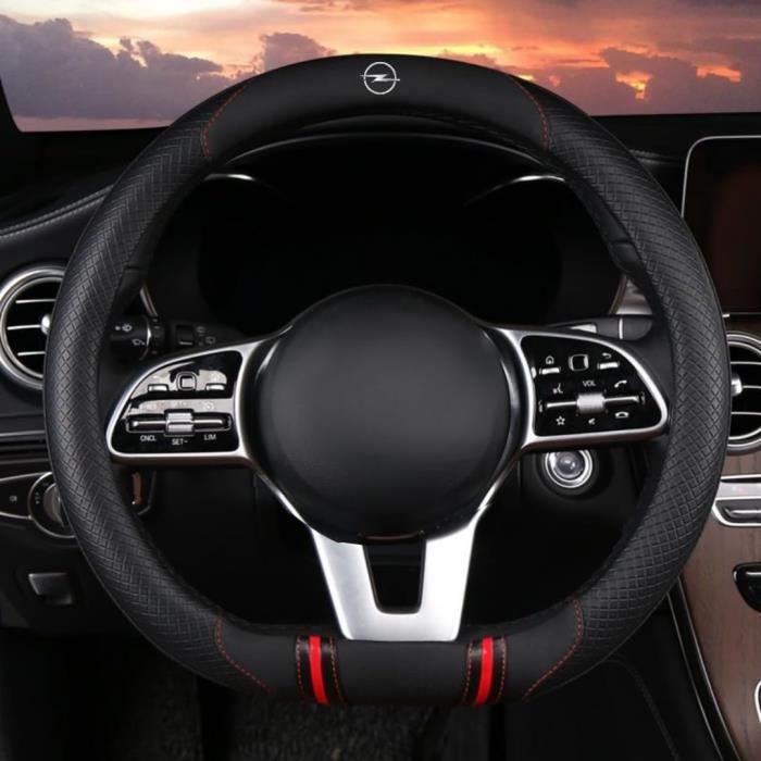 Couvre-Volant Twowinds Premium Compatible Opel Astra G Zafira A Corsa Tigra - 90437285 - Boîtier Volant Noir Parfait