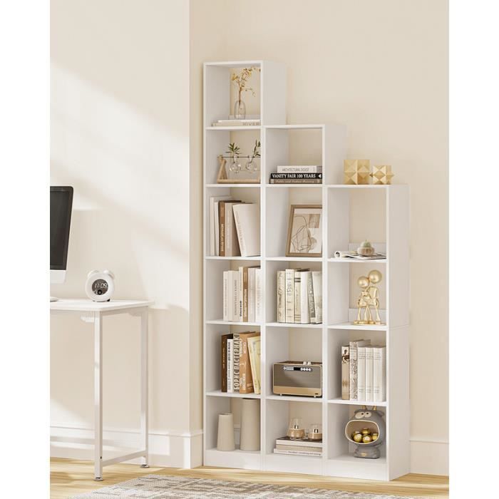 étagère Design Intemporel Salon Chambre Meuble De Rangement 4 Niveaux 133 X 60 X 42 C - Bibliothèque et étagère