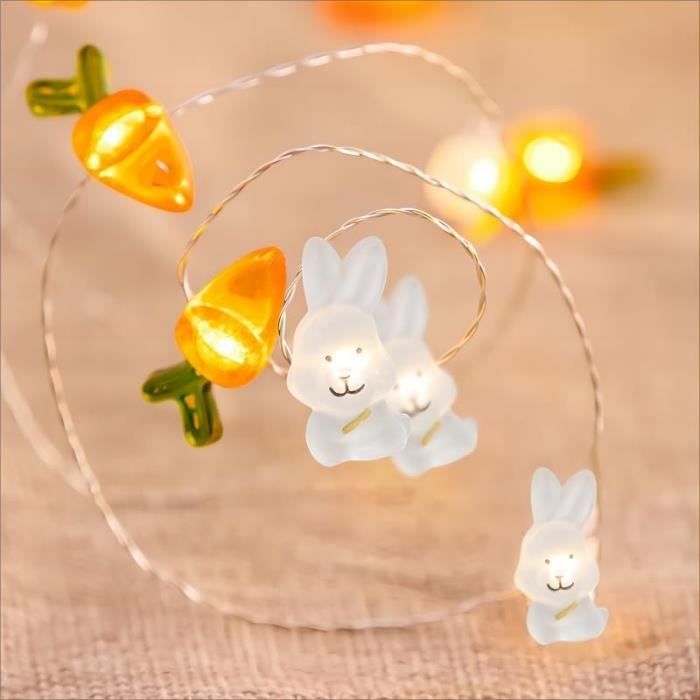 Embellissements en Bois de Pâques Lapin de DéCoration de Guirlande