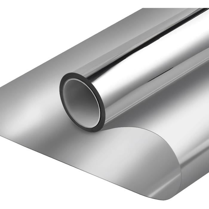 Cinbee Film Miroir Anti-Regard 100x200 Cm – Protection Solaire UV & Chaleur Sans Tain