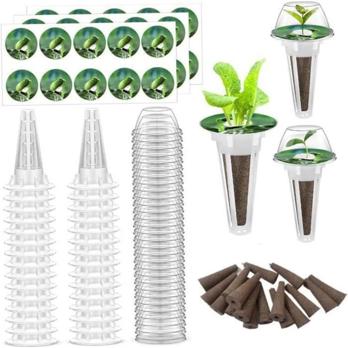 Pots de Germination, kit de pod à graines Hydroponics Accessoires de