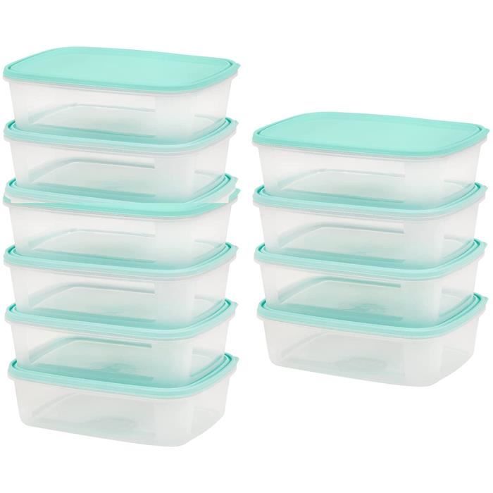 Lot de 5 Boîtes hermétiques Alimentaires 0,2 à 2,2 l Clip&Close Emsa