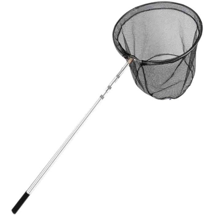 Épuisette De Pêche Pliable - Filet Compact Pour Pêche à La Mouche, Capture Et Remise à L'eau, Saumon, Perche, Silure